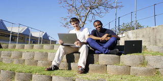 Harvey Kadyanji and Timothy McDermott, winners of the 2013 ITU World Young Innovators competition