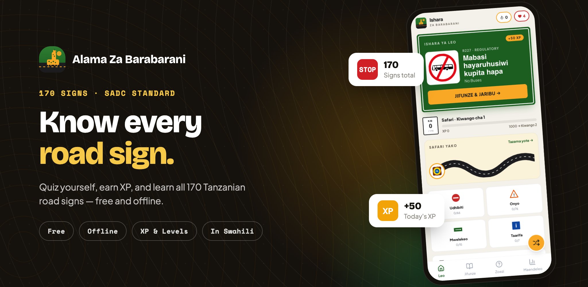 Alama Za Barabarani home screen